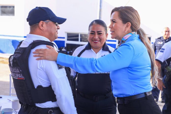 Lili Campos reconoce el papel fundamental de elementos policíacos en la renovación