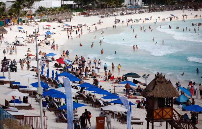 Playa de Cancún en Invierno de 2023